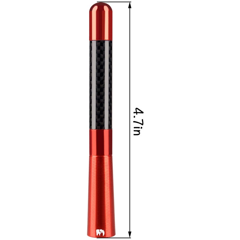 ONE250 Antenna, Compatible with Ford F-Series (F-150 F-250 F-350 Super Duty Ford Raptor Ranger Trucks 1997-2024) - Designed for Optimized FM/AM Reception (Red) - Image 3